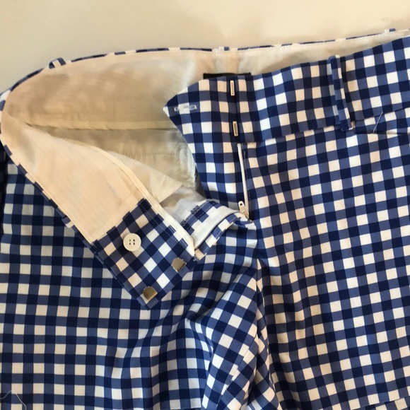 The Limited Blue gingham plaid Bermuda short Sz.6 - Picture 2 of 5